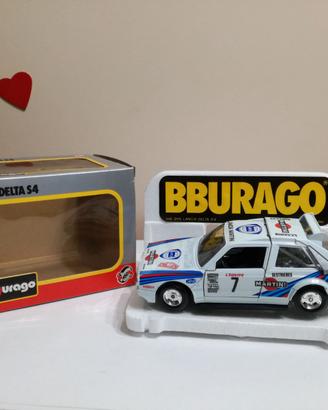 MODELLO AUTO LANCIA DELTA S4 WHITE MARTINI BURAGO