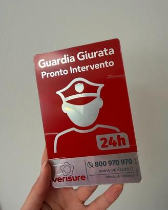 Cartello Antifurto Verisure Nuovo