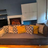 Divano tessuto marrone misure 280x100