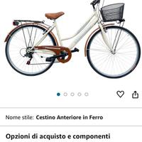 Bicicletta stile vintage 28”