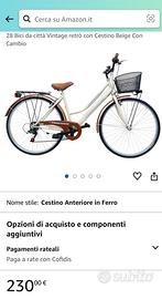 Bicicletta stile vintage 28”