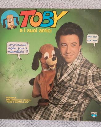 Vinile "Toby e i suoi amici" (1985) con dedica