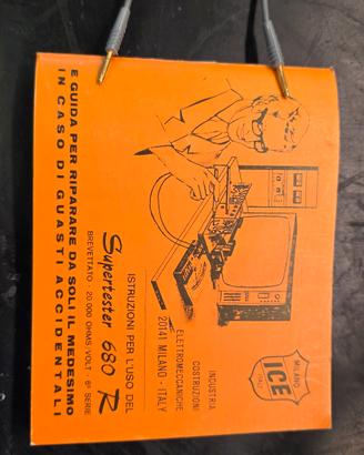 Istruzioni manuale supertester 680 r ICE MILANO 