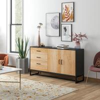 credenza moderna con 3 cassetti