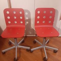 coppia sedia da scrivania bambini regolabili IKEA