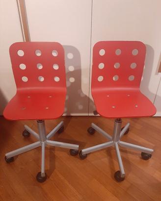 coppia sedia da scrivania bambini regolabili IKEA