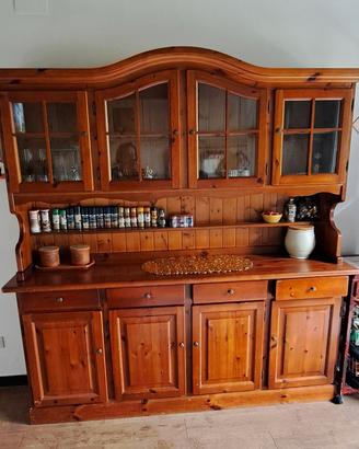 credenza con vetrina