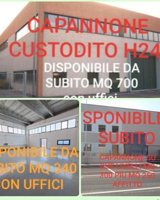 Capannoni disponibili oggi mq 300/400/800/1000/150