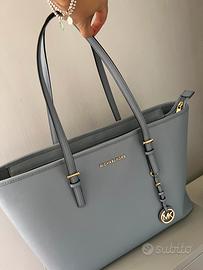 Michael kors borsa azzurra sale