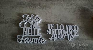 frasi stampate in 3D