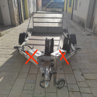 Rimorchio ellebi porta moto