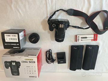 Canon EOS 1100D + 2 obiettivi