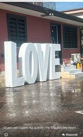 Scritta “LOVE” per Matrimoni