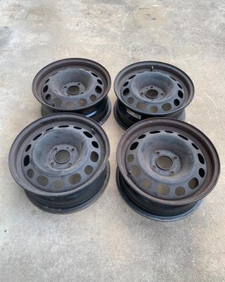 Cerchi ferro peugeot citroen originali 15 4x108