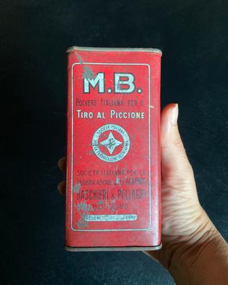 Scatola in latta Baschieri & Pellagri M.B. vintage