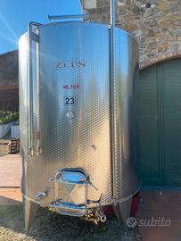 Vasca tino cisterna da 100 hl acciaio inox