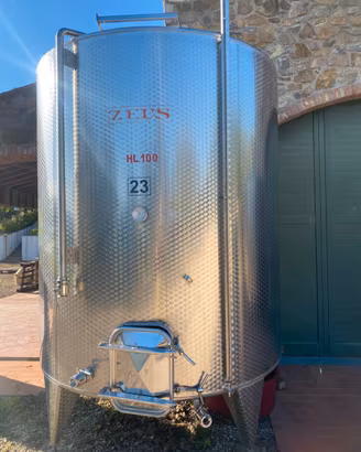 Vasca tino cisterna da 100 hl acciaio inox