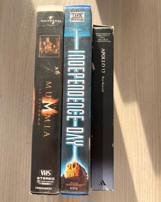 Lotto VHS 2 - Independence day la mummia apollo13