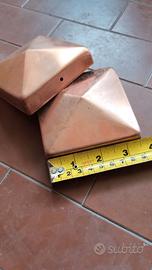 Copripalo quadrato 90x90 cm rame