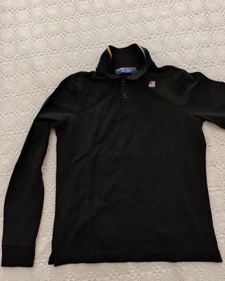 polo maniche lunghe K-Way taglia S