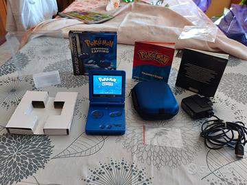 Gameboy Advance SP display IPS + Pokemon Zaffiro