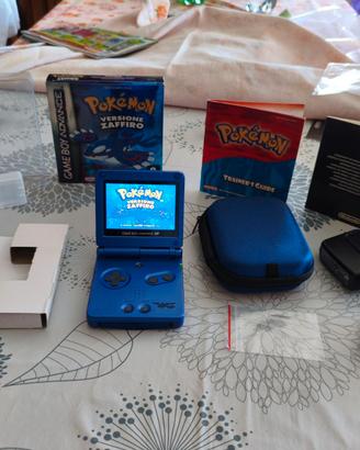 Gameboy Advance SP display IPS + Pokemon Zaffiro