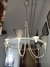 Lampadario shabby chic