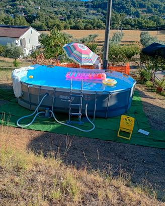 piscina ovale da esterno per adulti 427x250x100 cm