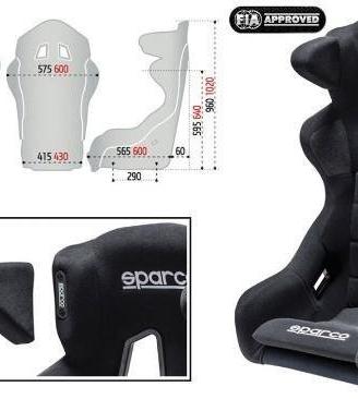 Sedile SPARCO ERGO LF omologato FIA 8855-1999