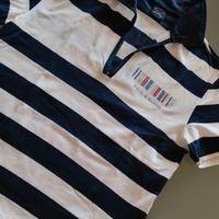 Maglietta Paul & Shark tg.M a righe con strass 