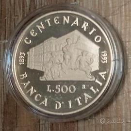 #2320 – 1 Moneta Argento BANCA ITALIA Rep. Italia