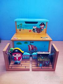 scaletto libreria +2 reggilibri fantasy fields pir