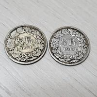 1/2 franco 1881-1900 svizzera date non comuni