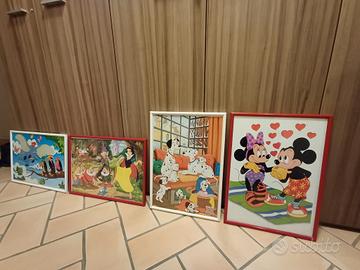 Quadro Vintage (poster Disney + cornice)