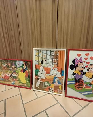Quadro Vintage (poster Disney + cornice)