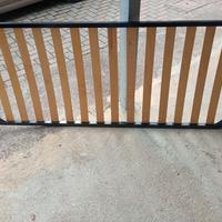 Rete letto singolo 200X85 toghe in legno.