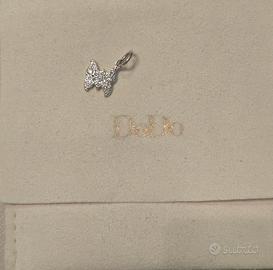 Charm DoDo farfalla  diamanti oro bianco 18kt 
