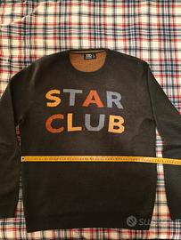 Maglione 72D Knitwear "Star Club" Nero 