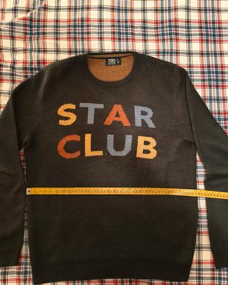 Maglione 72D Knitwear "Star Club" Nero 