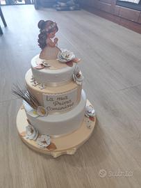 Torta Finta Prima Comunione