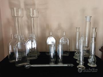 set vetri farmacia vintage