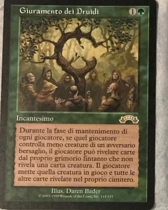 Carte MTG | Esodo | Giuramento dei druidi