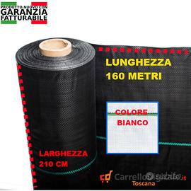 Telo per pacciamatura 210cm x 160m 100gr/mq