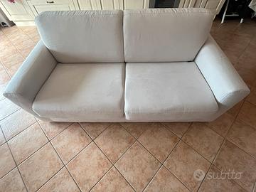 Divano letto 3 posti Poltrone Sofà - Beige chiaro