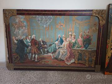Grande quadro decorativo vintage stile rococò 142x