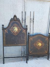 Letto in Ferro battuto antico XIX secolo
