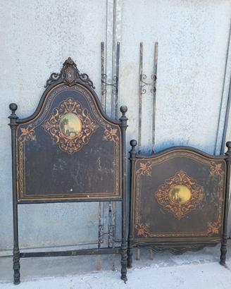 Letto in Ferro battuto antico XIX secolo