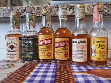 6 MIGNON MINIATURE BOURBON WHISKEY AMERCANI OLD 