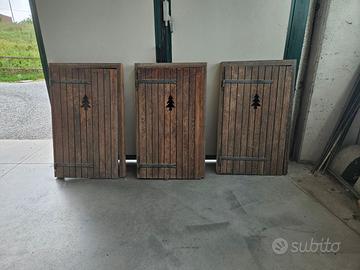 Scuri , persiane , finestre,  porte legno e allumi