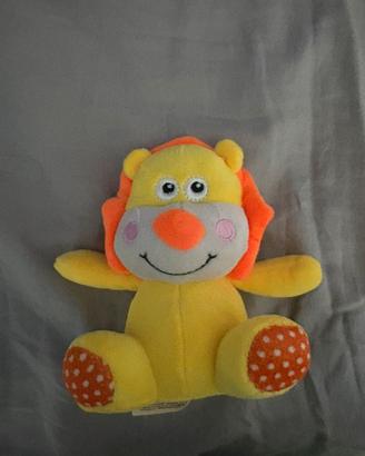 Pelouche di leoncino giallo e arancio nuovo